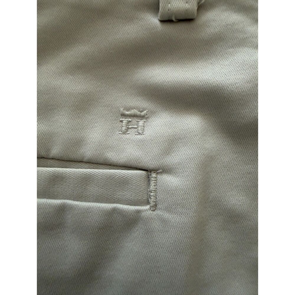 Haggar Men's Premium Woven Chino Shorts - Khaki Beige - Size 32 (9.5" Inseam) - Picture 5 of 6